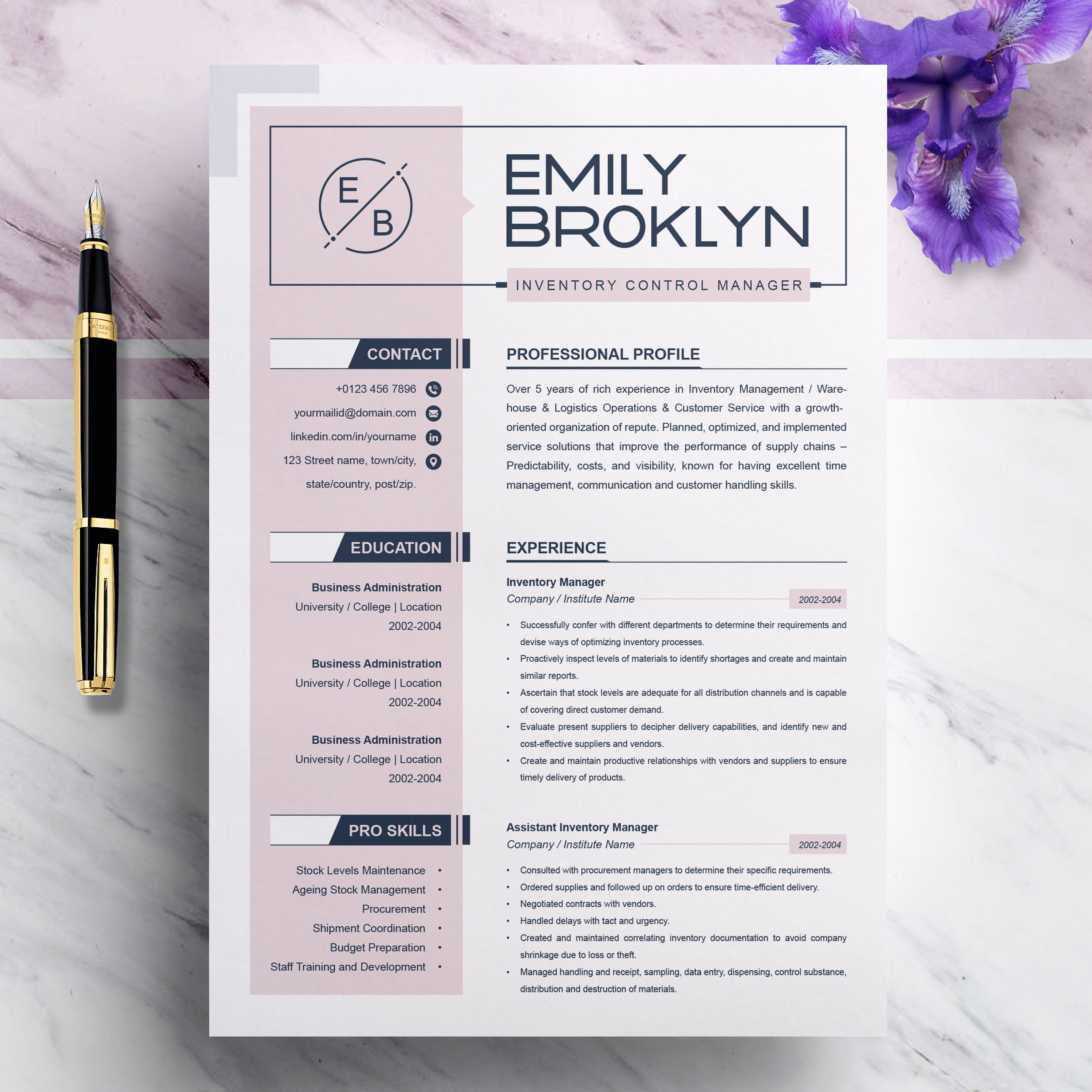 Creative Resume Template Exclusive Resume Template - Riset