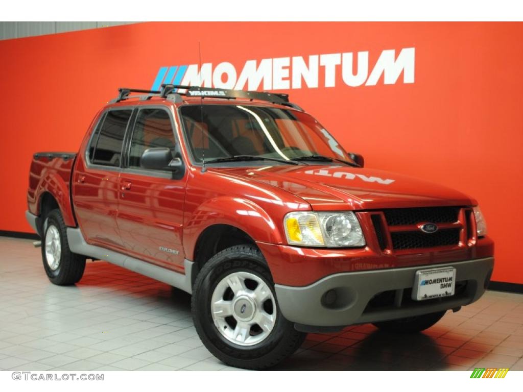 2001 Toreador Red Metallic Ford Explorer Sport Trac 4x4 #39326035 Photo ...