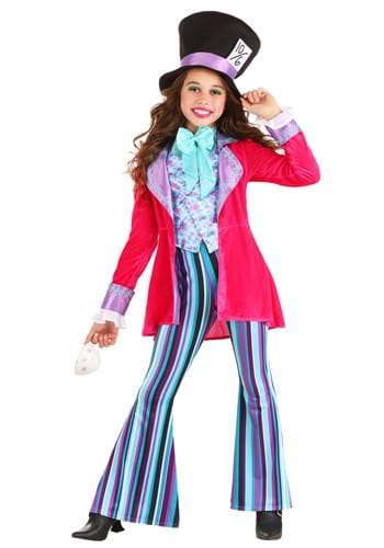 Whimsical Mad Hatter Costume for Girl's