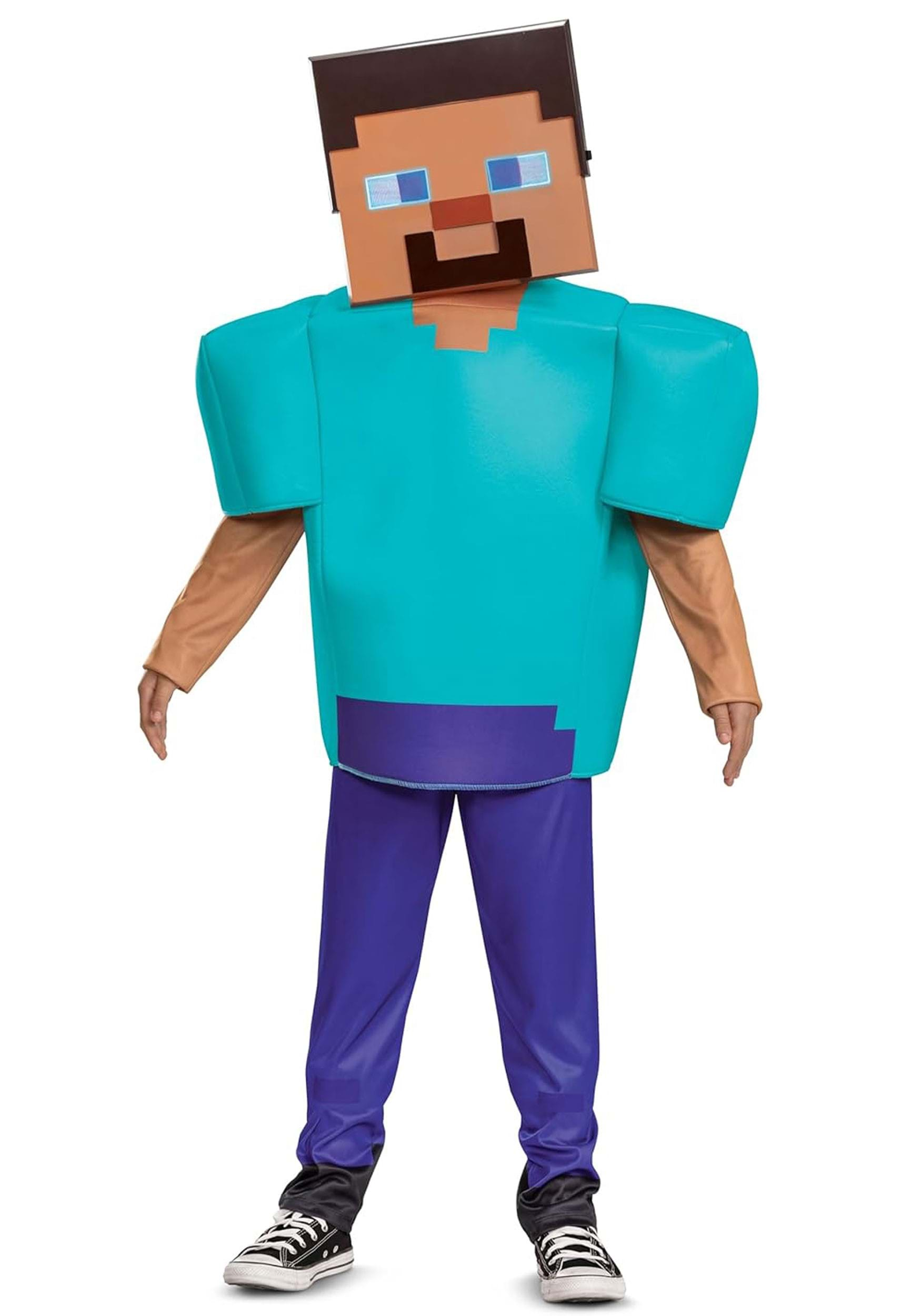 Child Deluxe Minecraft Steve/Herobrine Costume | Minecraft Costumes