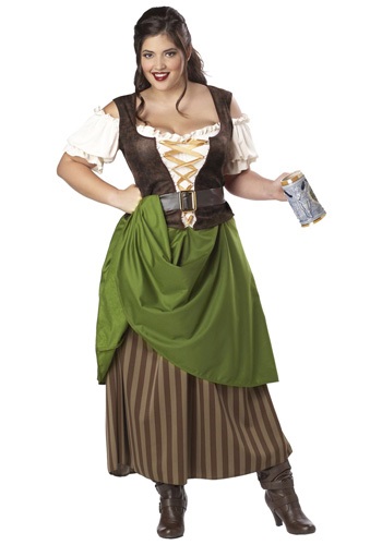 Plus Size Tavern Maiden Costume