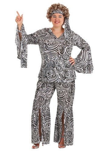 Plus Size Women's Foxy Lady Disco Costume