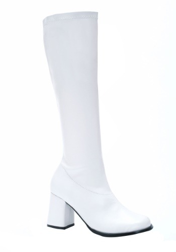 Adult Women's White Gogo Boots