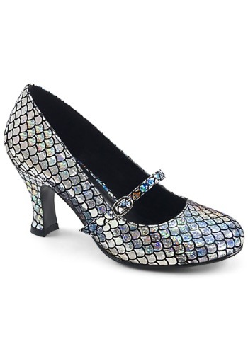 Women's Silver Mermaid Heels1