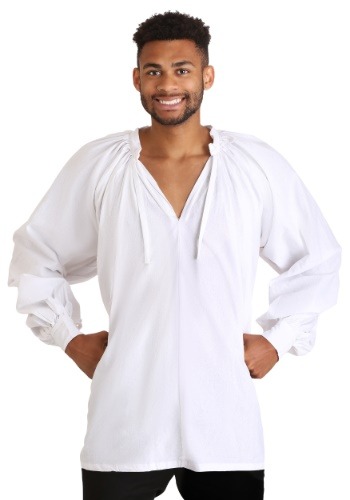 Plus Size White Peasant Shirt update2