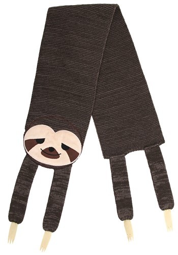 Sleepy Sloth Knit Scarf