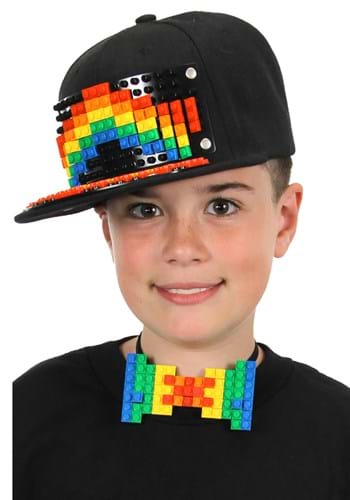 Bricky Blocks Black Snapback Hat Main Update