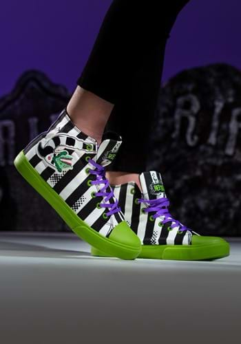 Beetlejuice Striped Unisex Sneakers Main