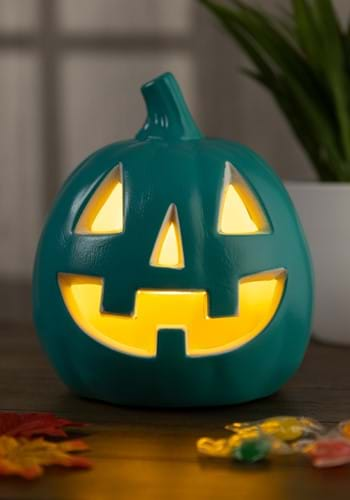 Light-up Teal Pumpkin Decoration