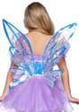 Silver Iridescent Vinyl Waist Cincher Fairy Wings