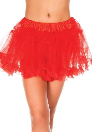 Womens Red Tulle Petticoat