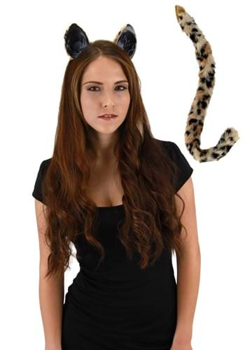 Cheetah Cat and Ears Tail Set