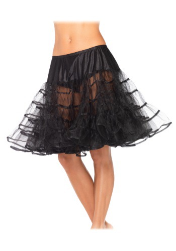 Women's Knee Length Black Petticoat