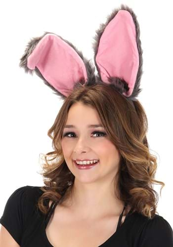 Bendy Bunny Ears Headband Gray Update