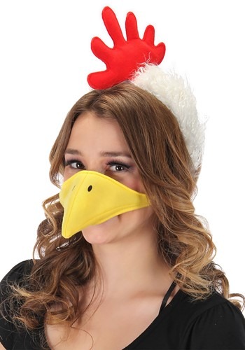 Chicken Plush Headband & Beak Kit