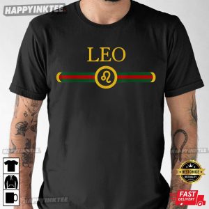 Leo Zodiac Sign Funny Lion Graphic Art July August Birthday T-Shirt