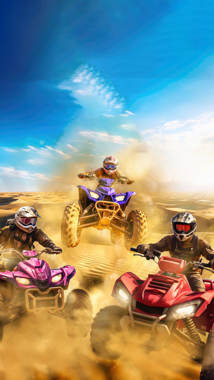 750x1334 ATV Monster Racing Simulator Rally Cross iPhone 6, iPhone 6S ...