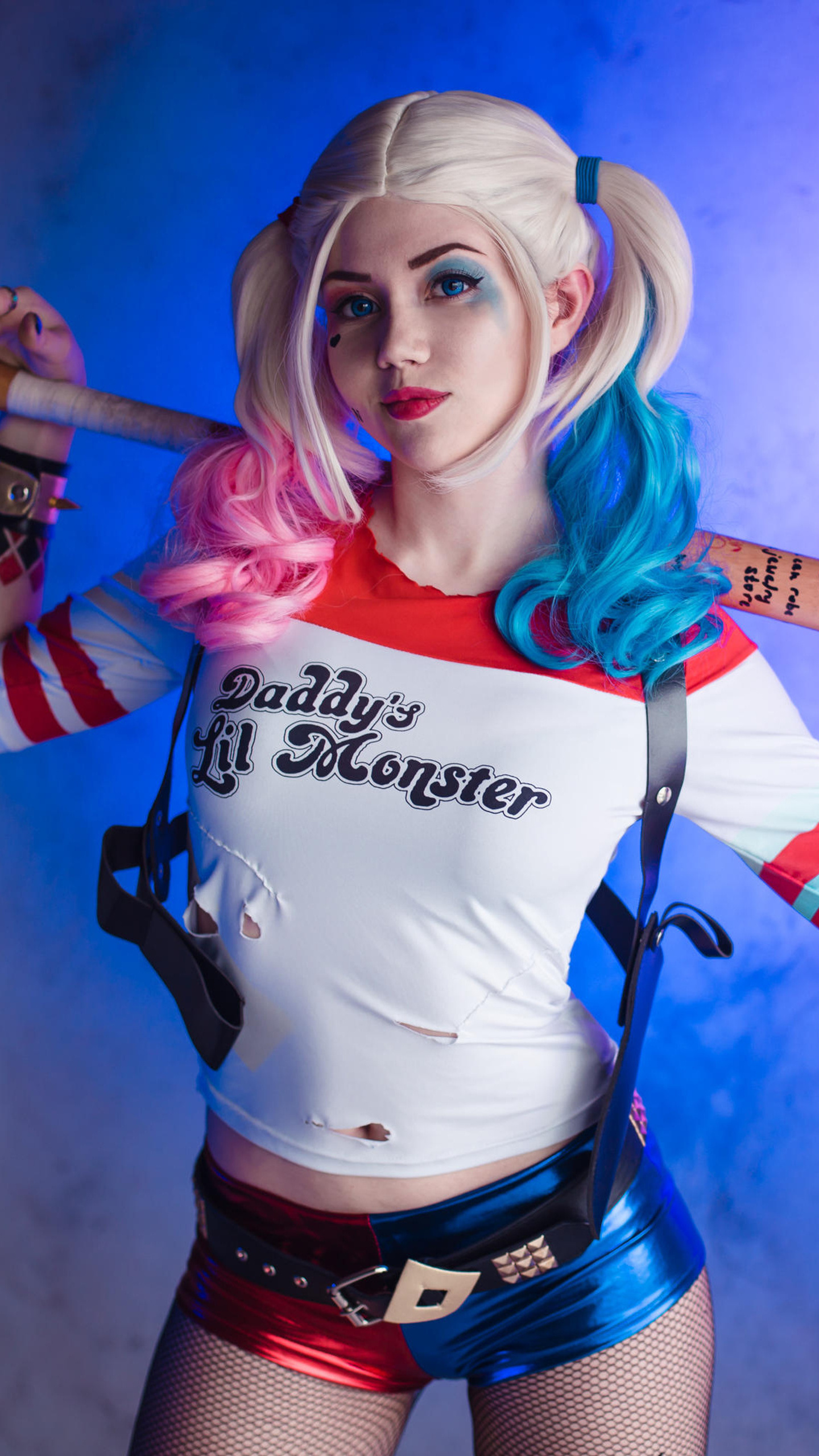 1440x2560 Cosplay Harley Quinn New Samsung Galaxy S6,S7 ,Google Pixel ...