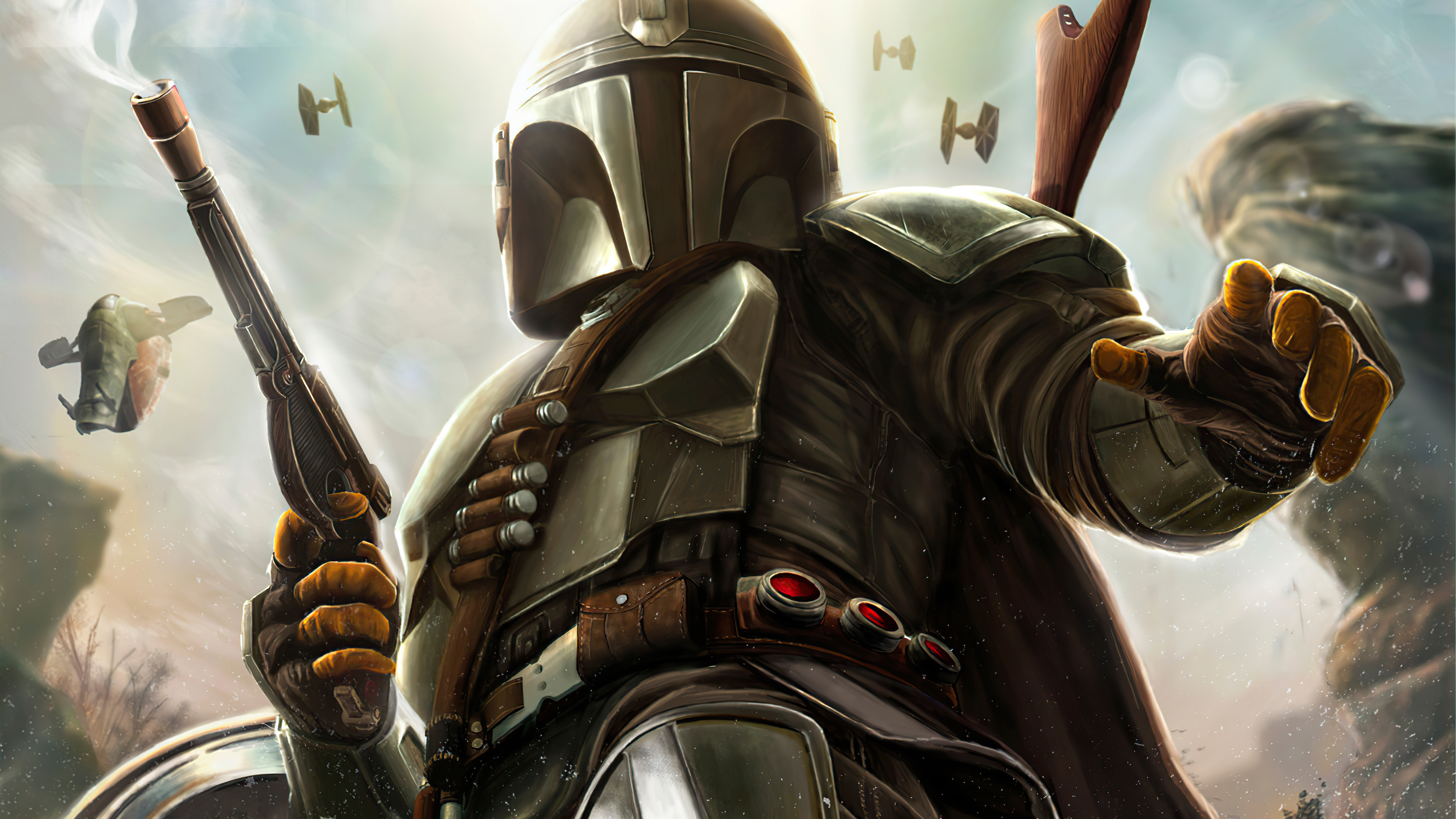 The Mandalorian Tv Series Illustration themandalorianseason3 the mandalorian HD wallpaper  Peakpx