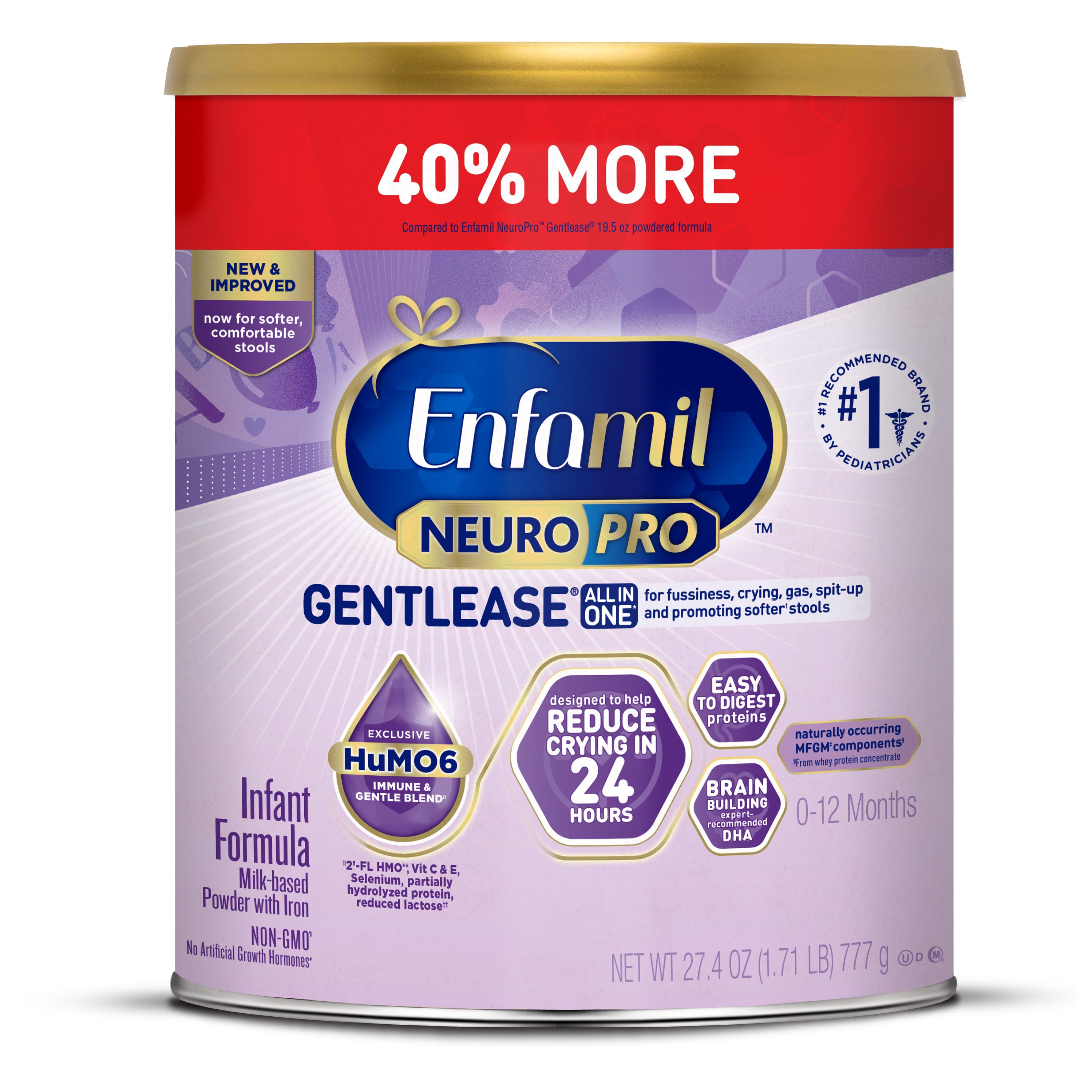 Enfamil NeuroPro Gentlease Baby Formula All in One Infant Formula ...