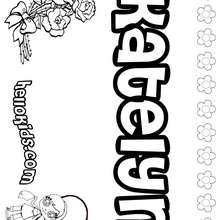 Katelyn coloring pages - Hellokids.com