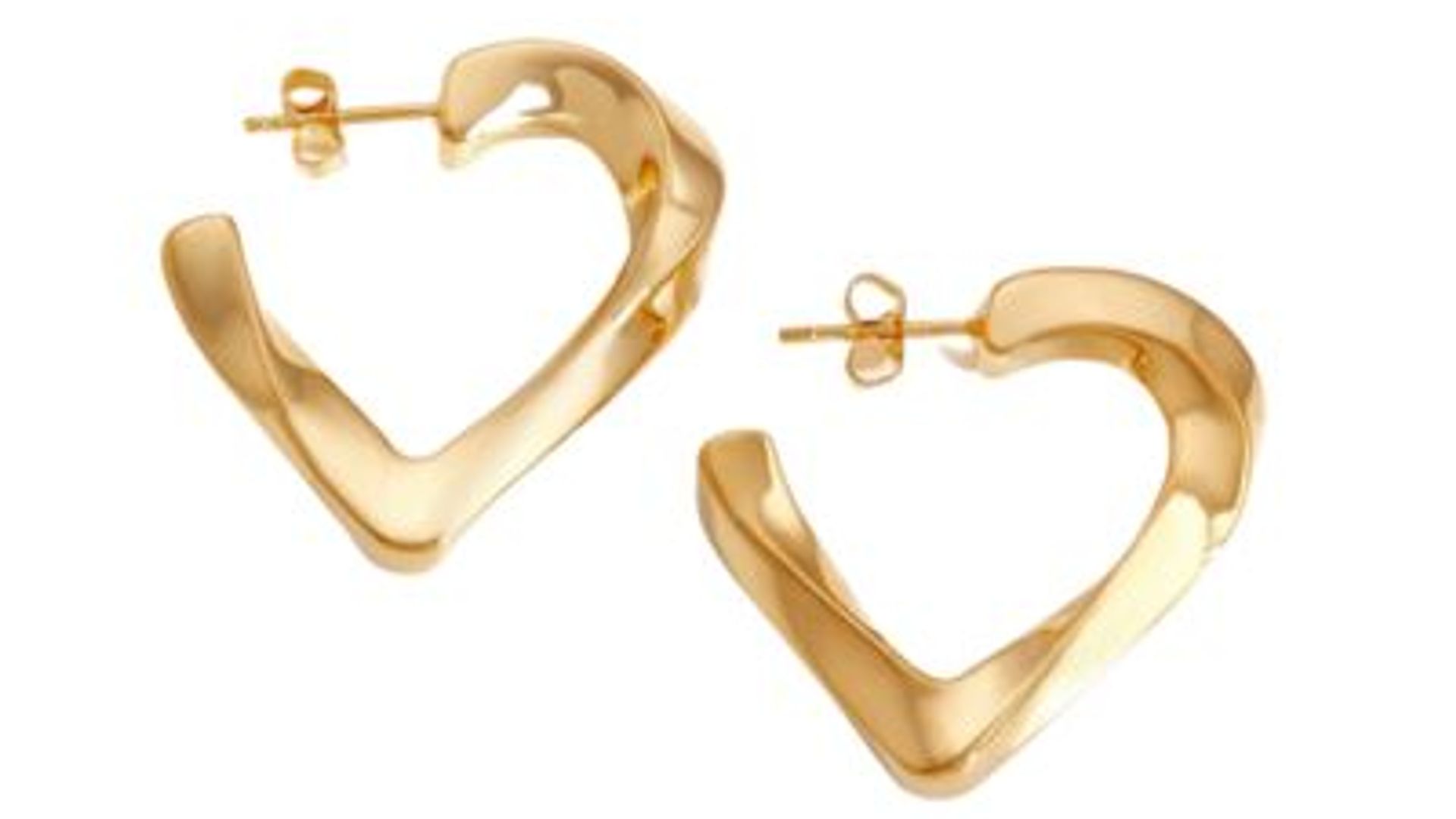 Twisted Hoop Heart Earrings – Missoma 