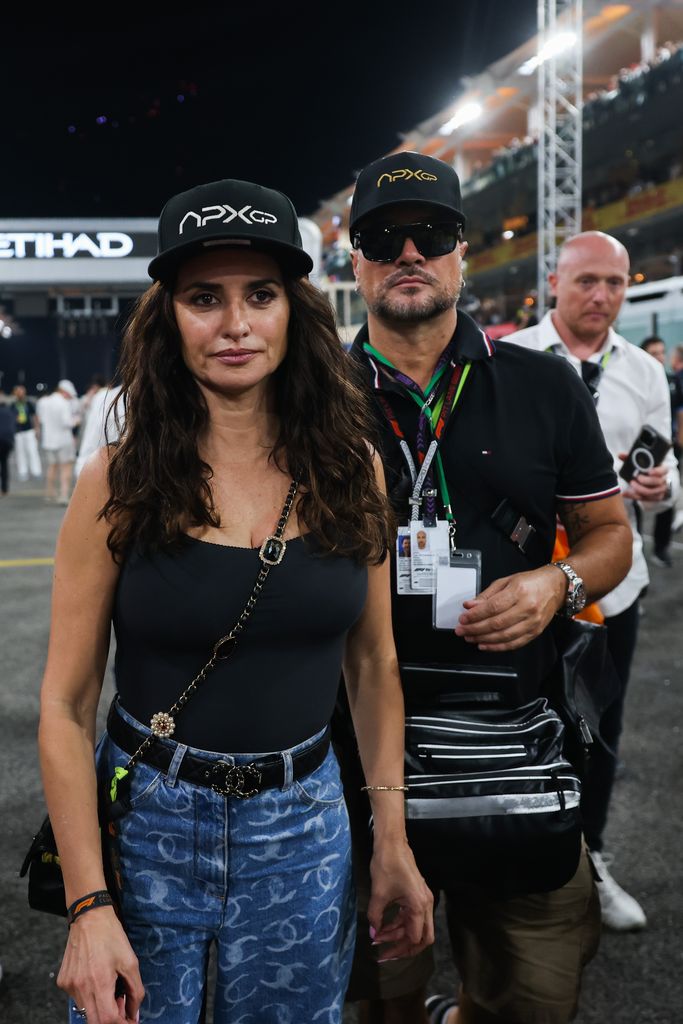 penelope cruz in Chanel at the Formula 1 Abu Dhabi Grand Prix 