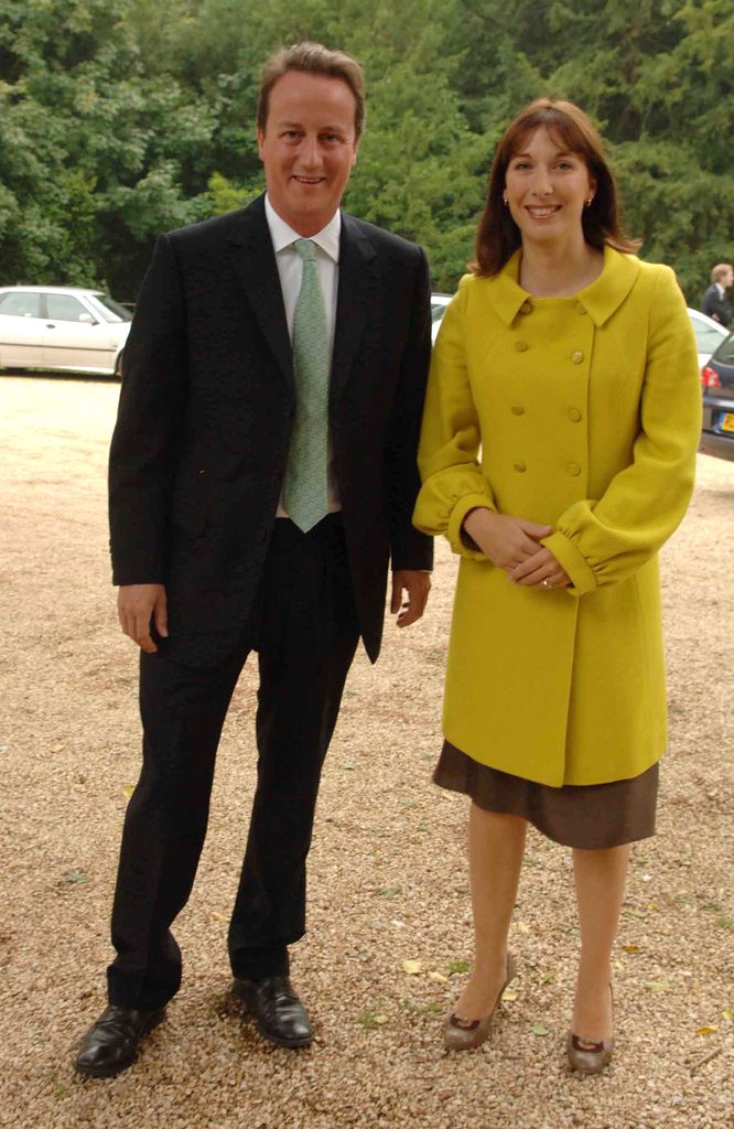 David and Samantha Cameron at Theo and Flora's wedding day in 2006