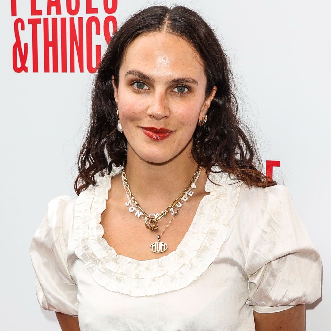 Jessica Brown Findlay's daring red second wedding dress revealed