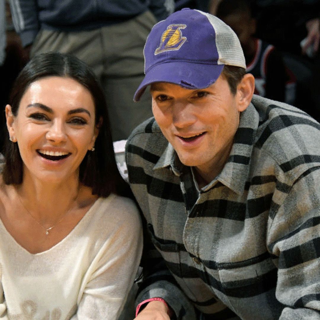 Ashton Kutcher and Mila Kunis' son is his dad's twin during rare public outing