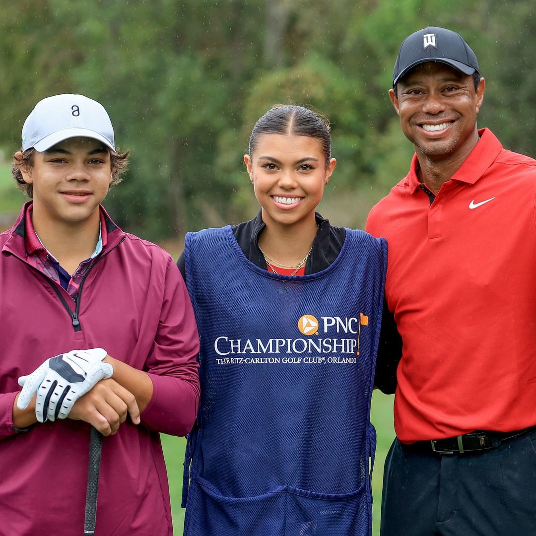 Tiger Woods' mini-me kids make rare joint outing with famous dad — photos