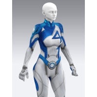 Rivals Invisible Woman Cosplay Costume No Mask