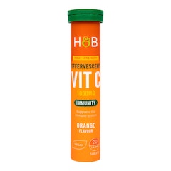 High Strength Effervescent Vit C 1000mg Orange Flavour 20 Tablets