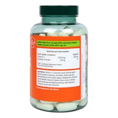 High Strength Slow Release Vitamin C 1500mg 120 Tablets