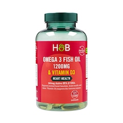 Omega 3 Fish Oil + D3 1200mg 120 Capsules