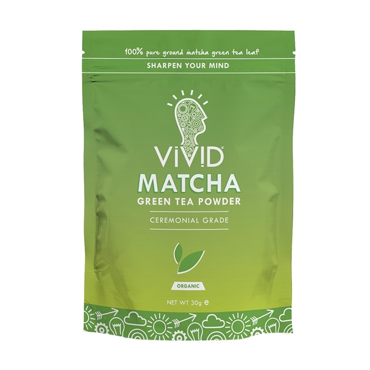 Vivid Organic Matcha Green Tea Powder 30g Pouch image 1