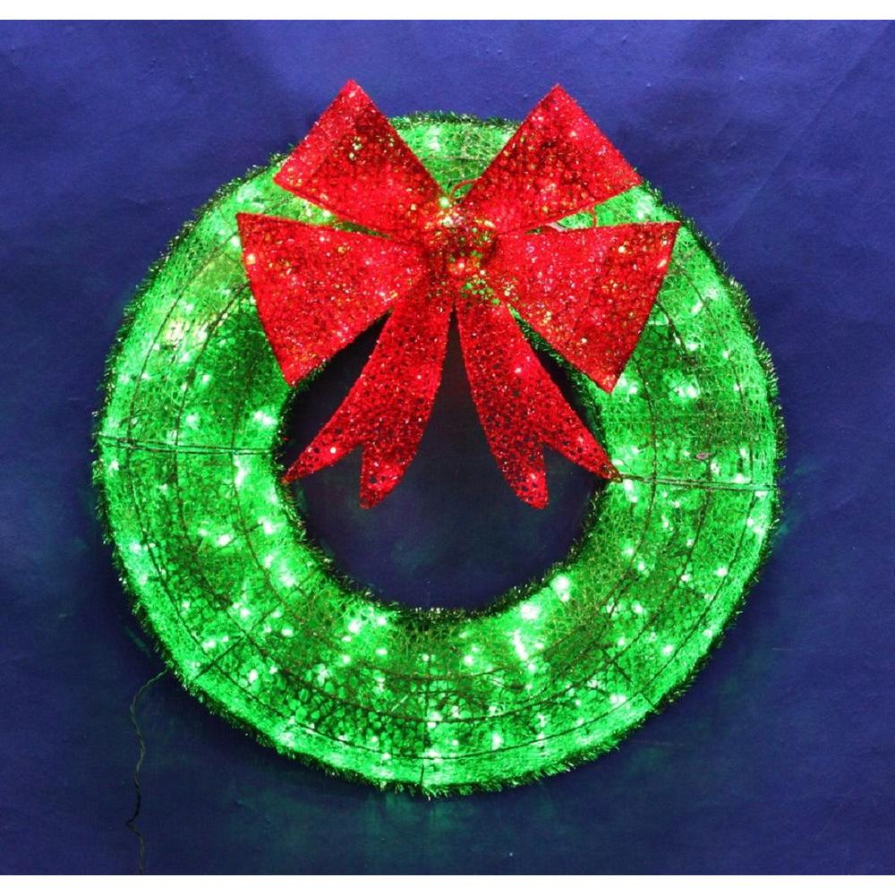 How To Put Lights On Christmas Wreath at Scott Vasquez blog