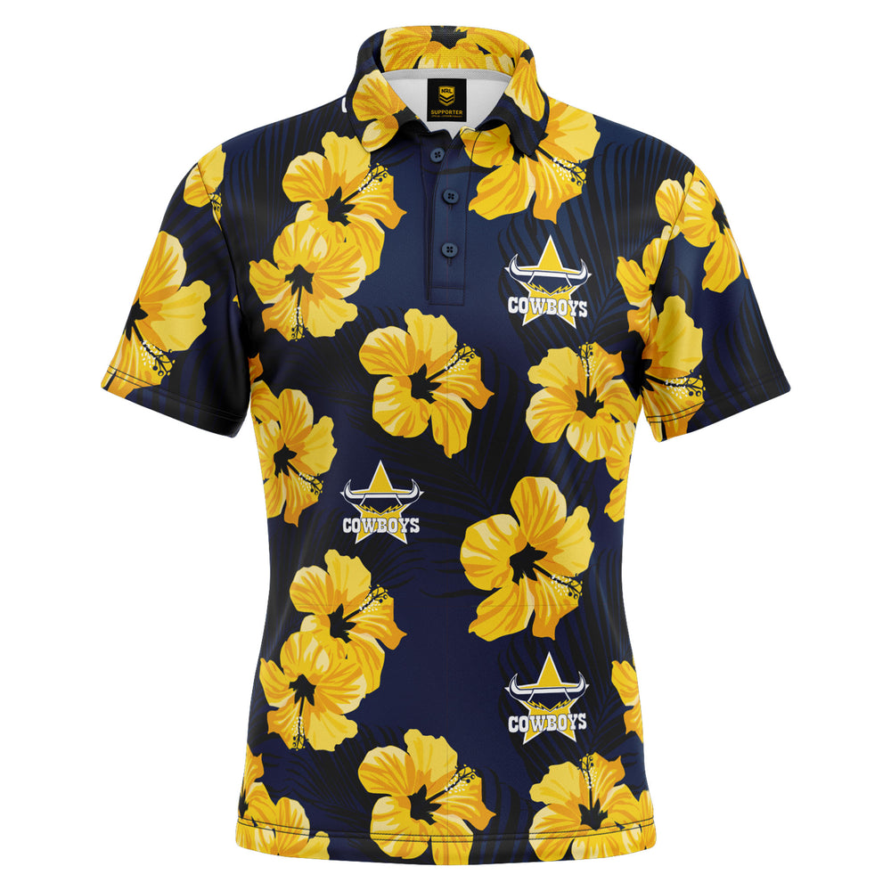 NRL Cowboys Aloha Golf Polo