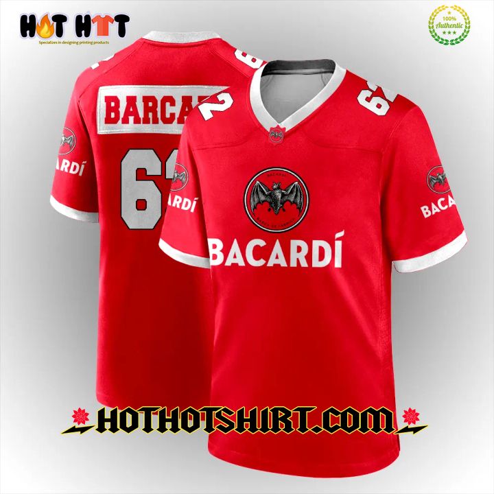 Bacardi Rum Red Version Custom American Football Jersey