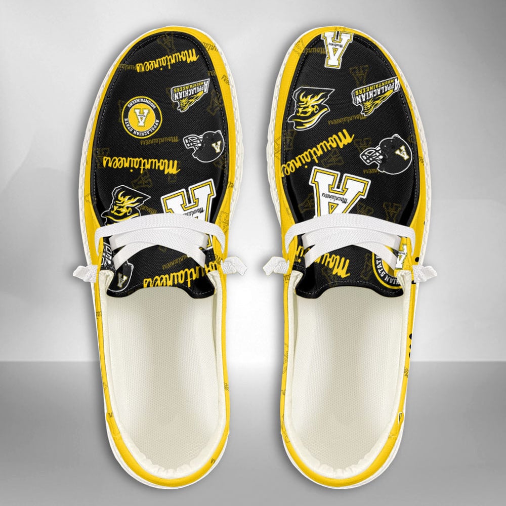 NCAA Appalachian State Mountaineers Custom Name Hey Dude Shoes