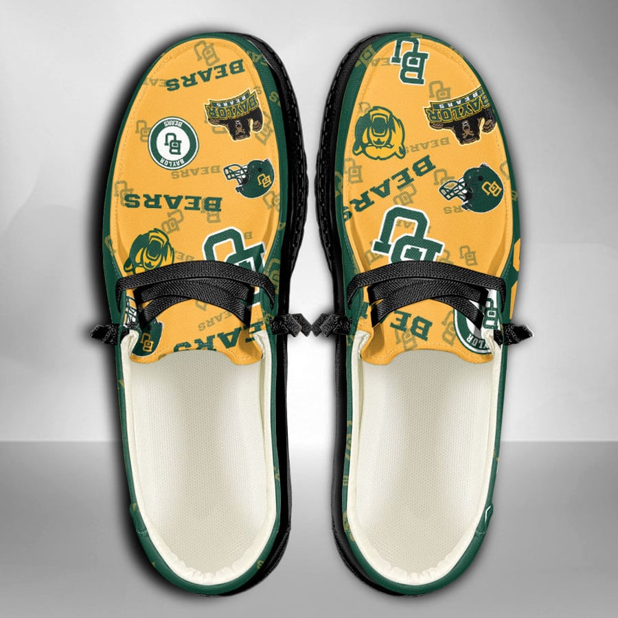 NCAA Baylor Bears Custom Name Hey Dude Shoes