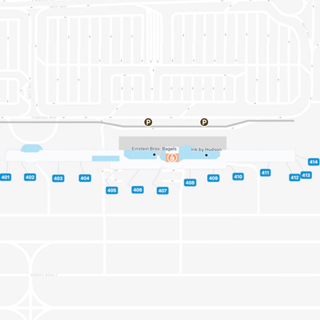 LA Ontario Airport ONT Terminal 2 Map