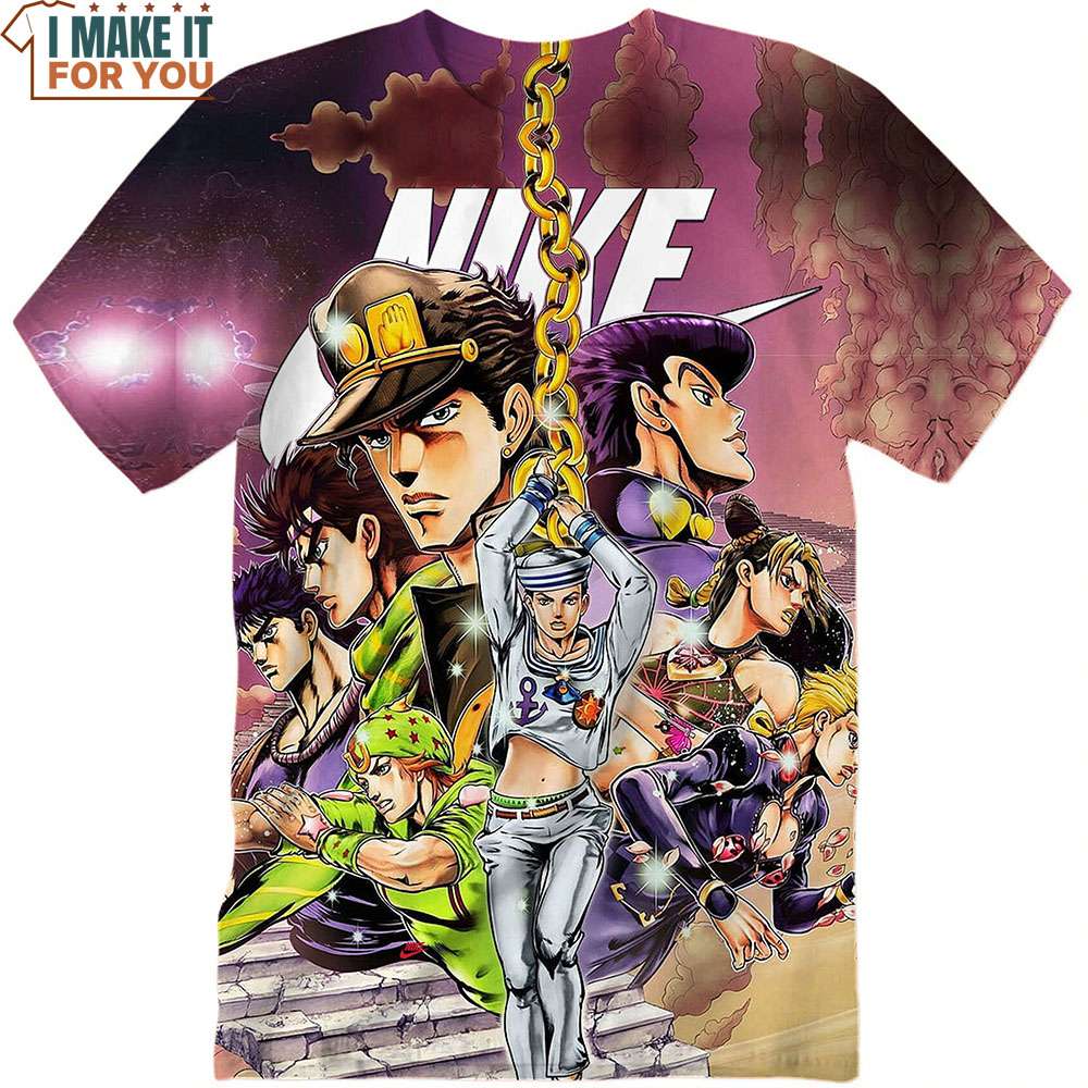 JoJo's Bizarre Adventure Nike Shirt, Expressive Nike Graphic Tees ...