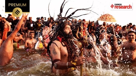 The sadhu akharas of Kumbh Mela (Source: Wikipedia)