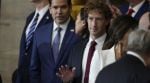 Meta CEO Mark Zuckerberg, followed by Secretary of State nominee Marco Rubio, arrives before the 60th Presidential Inauguration in the Rotunda of the U.S. Capitol in Washington, Monday, Jan. 20, 2025.