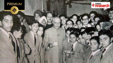 Jawaharlal Nehru atThe Doon School in 1959 (Source: Wikipedia)