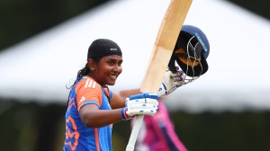 G Trisha dazzled in the ICC U19 Women's World Cup to help India defend the crown on Sunday. (ICC Media Zone)