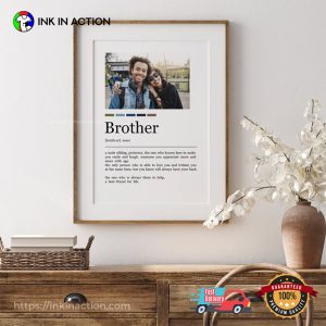 Custom Brother Definition Meaning Brothers Sisters Day Poster