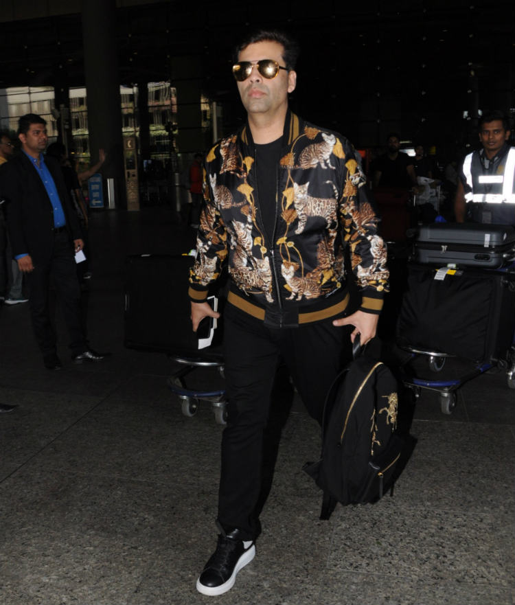 Karan Johar at the airport