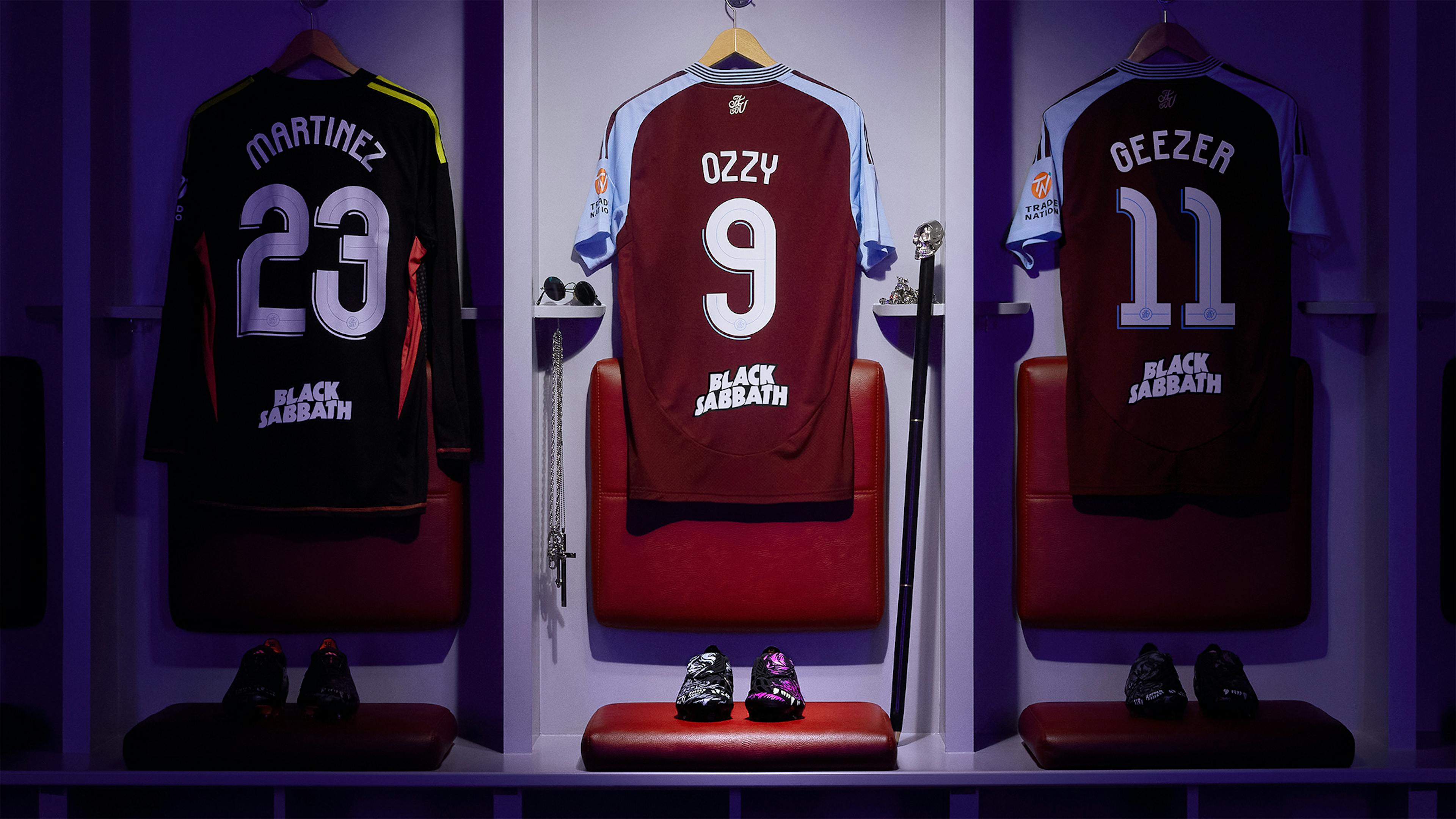 adidas release Black Sabbath x Aston Villa shirt and Predator boot